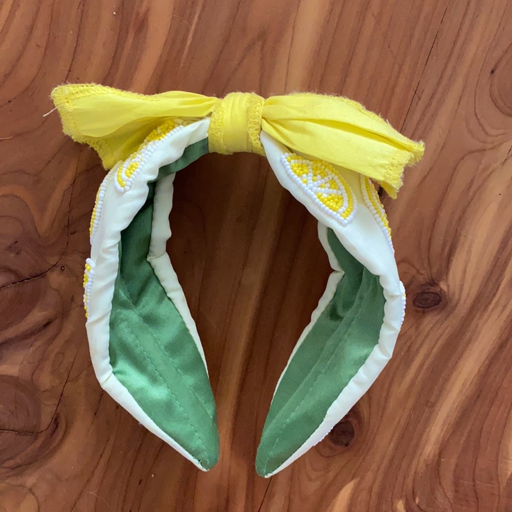 Beaded Lemon Headband - Beckett